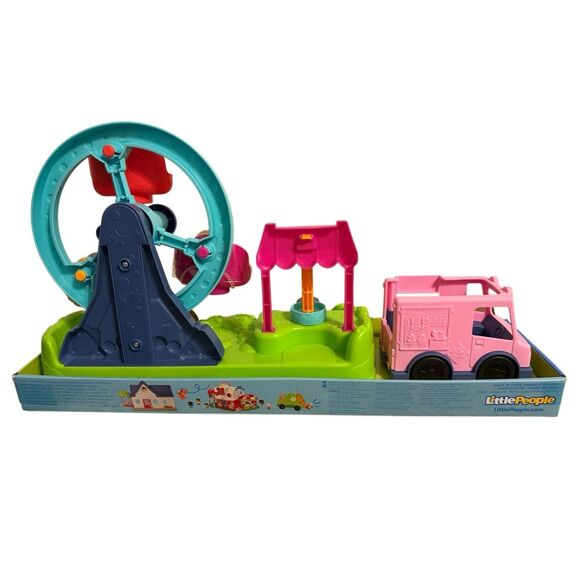🟠Brand New Fisher Price Little People Carnival Play Set Ferris Wheel Truck Toy - Picture 5 of 6